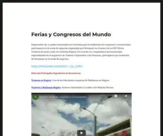 Feriasycongresosdelmundo.com(Ferias y Congresos del Mundo en BOGOTA) Screenshot