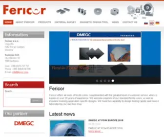 Fericor.com(Sales and technical support of DMEGC magnetics) Screenshot