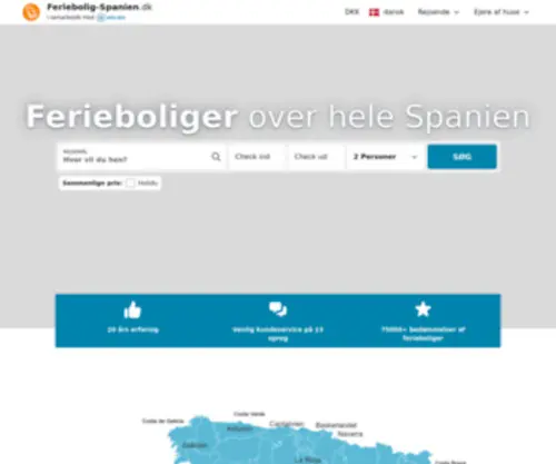 Feriebolig-Spanien.dk(Sikker reservation) Screenshot
