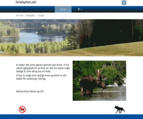 Feriehytten.net(Hytter i Sverige) Screenshot