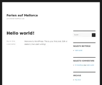 Ferien-Auf-Mallorca.net(Mallorca Urlaub) Screenshot