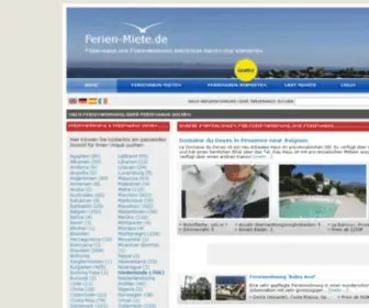 Ferien-Miete.de(Ferienhaus und Ferienwohnung mieten. Kostenlos FerienhÃ€user und Ferienwohnungen vermieten und mieten) Screenshot