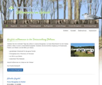 Ferienbungalow-Stolteraa.de(Herzlich willkommen in unseren Ferienbungalows bei Warnemünde an der Ostsee) Screenshot