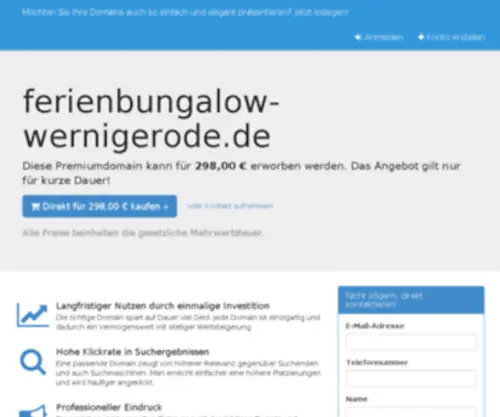 Ferienbungalow-Wernigerode.de(De beste bron van informatie over Wernigerode) Screenshot