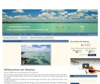 Ferienerlebnis-AM-Balaton.de(Pension siofok) Screenshot