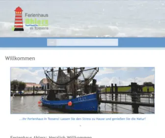 Ferienhaus-Ahlers.de(In unserem Ferienhaus Ahlers in Tossens an der Nordsee) Screenshot