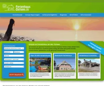 Ferienhaus-Ostsee.de(Ein Ferienhaus an der Ostsee mieten) Screenshot