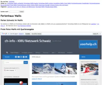 Ferienhaus-Wallis.ch(Ferienhäuser + Ferienwohnungen Wallis) Screenshot