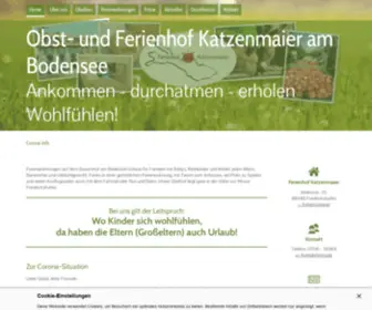 Ferienhof-Katzenmaier.de(Bauernhofurlaub am Bodensee für die ganze Familie) Screenshot