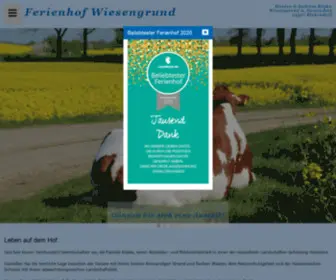 Ferienhof-Wiesengrund.de(Ferien auf dem Bauernhof in der Holsteinischen Schweiz) Screenshot