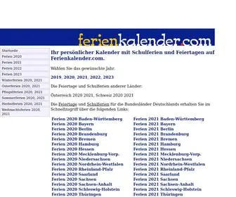 Ferienkalender.com(Österreich) Screenshot