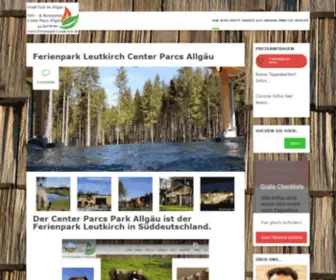 Ferienpark-Leutkirch.de(Griaß Eich im Center Parcs Allgäu) Screenshot