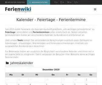 Ferienwiki.de(Feiertage) Screenshot