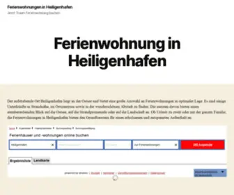 Ferienwohnung-Heiligenhafen-Nordmann.de(Jetzt Traum Ferienwohnung buchen) Screenshot