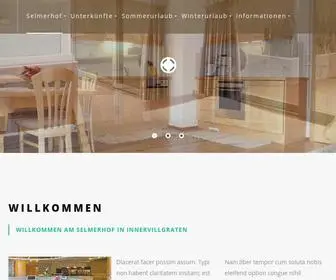 Ferienwohnung-Hochpustertal.at(Selmerhof) Screenshot