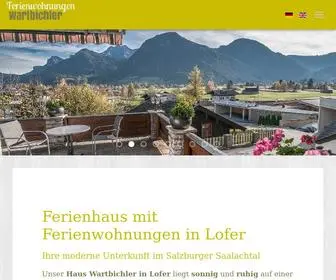 Ferienwohnung-Lofer-Wartbichler.com(Ferienhaus mit Ferienwohnungen in Lofer) Screenshot