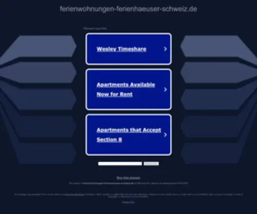 Ferienwohnungen-Ferienhaeuser-SChweiz.de(FERIENWOHNUNGEN) Screenshot