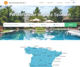 Ferienwohnungen-Spanien.de(Fewos, Villen & Apartments zur Miete) Screenshot