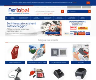 Ferlabel.com(Antitaccheggio, Eliminacode, Lettore codice a barre) Screenshot