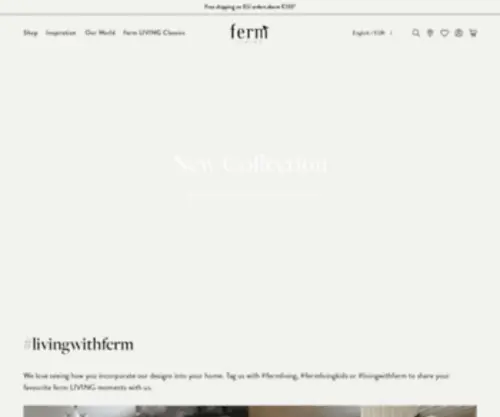 Ferm-Living.com(Danish design) Screenshot