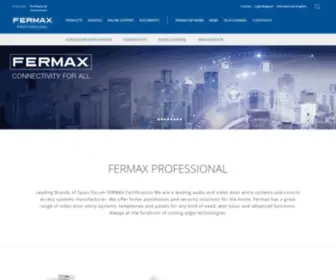 Fermax.com(Fermax Professional) Screenshot