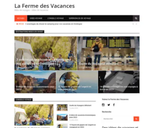 Ferme-Vacances.fr(Les meilleures idées de voyages & idees de vacances) Screenshot