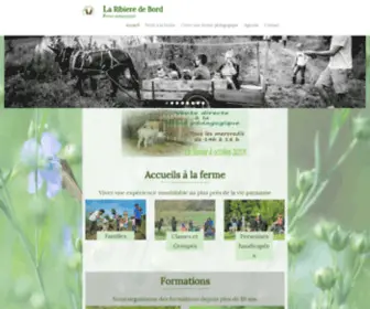 Fermedelaribiere.net(Ferme pédagogique de la Ribière de Bord) Screenshot