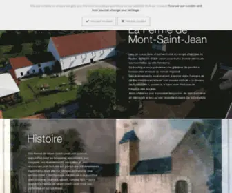 Fermedemontsaintjean.be(La Ferme de Mont) Screenshot