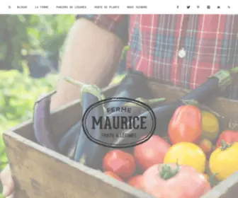Fermemaurice.com(Ferme Maurice) Screenshot