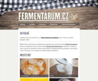 Fermentarum.cz(Malý krámek fermentovaných hrůz) Screenshot