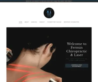 Ferminchiropractic.com(Chiropractic and Laser Therapy) Screenshot