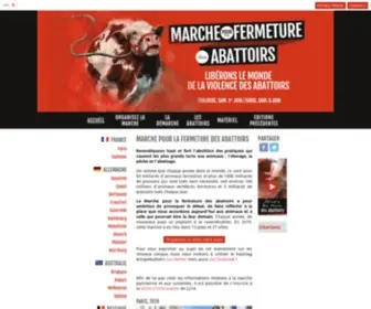 Fermons-Les-Abattoirs.org(Marche pour la fermeture des abattoirs) Screenshot