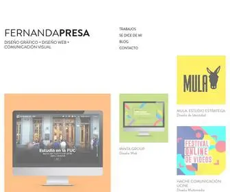 Fernandapresa.com(Diseño gráfico) Screenshot