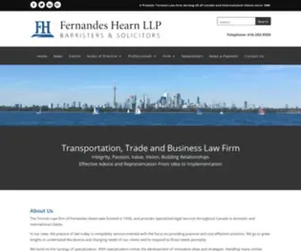 Fernandeshearn.com(Toronto Law Firm) Screenshot