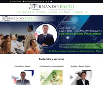 Fernandobasto.com(Conferencista en Marketing Digital Auditor Mercadeo Fernando Basto) Screenshot