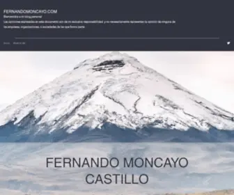 Fernandomoncayo.com(Fernando Moncayo Castillo) Screenshot