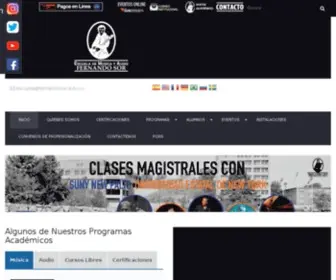 Fernandosor.com(Escuela de Música Fernando Sor) Screenshot