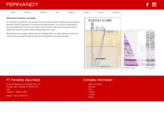 Fernandy.com(Vertical Seismic Profile Services) Screenshot