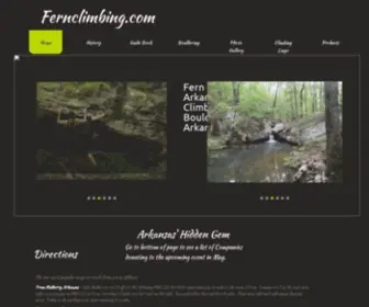 Fernclimbing.com(Rock Climbing And Bouldering in Arkansas) Screenshot