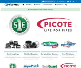 Fernco.ca(Global Leaders in Flexible Couplings) Screenshot