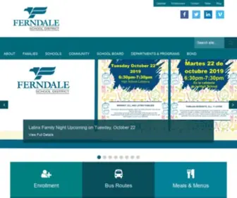 Ferndalesd.org(Ferndale School District) Screenshot