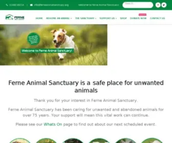 Ferneanimalsanctuary.org(Ferne Animal Sanctuary) Screenshot