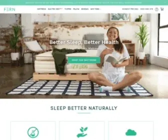 Fernearth.com.au(Latex Mattresses & Organic Bedding) Screenshot