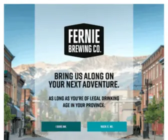 Ferniebrewing.com(Fernie Brewing Company) Screenshot