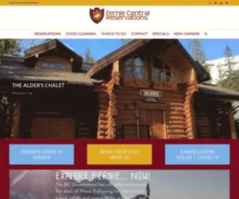 Ferniecentralreservations.com(Fernie Central Reservations) Screenshot