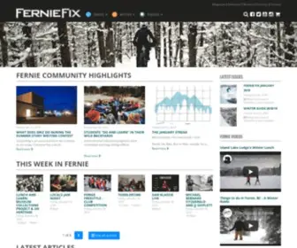 Ferniefix.com(A Fernie BC monthly magazine) Screenshot