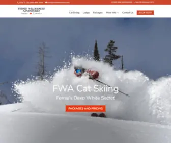 Ferniewildernessadventures.com(Cat Skiing at Fernie Wilderness Adventures) Screenshot