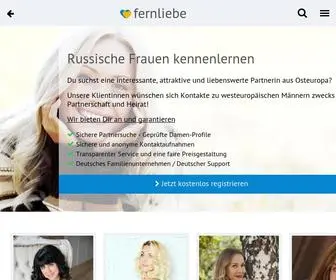Fernliebe.eu(Russische Frauen kennenlernen) Screenshot