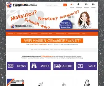 Fernrohrland-Online.de(Optik Fachhandel in Stuttgart) Screenshot