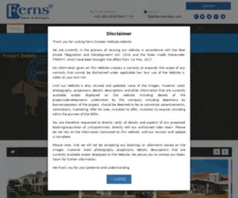 Fernsestates.com(The Ferns Group of which Ferns Estates & Developers) Screenshot